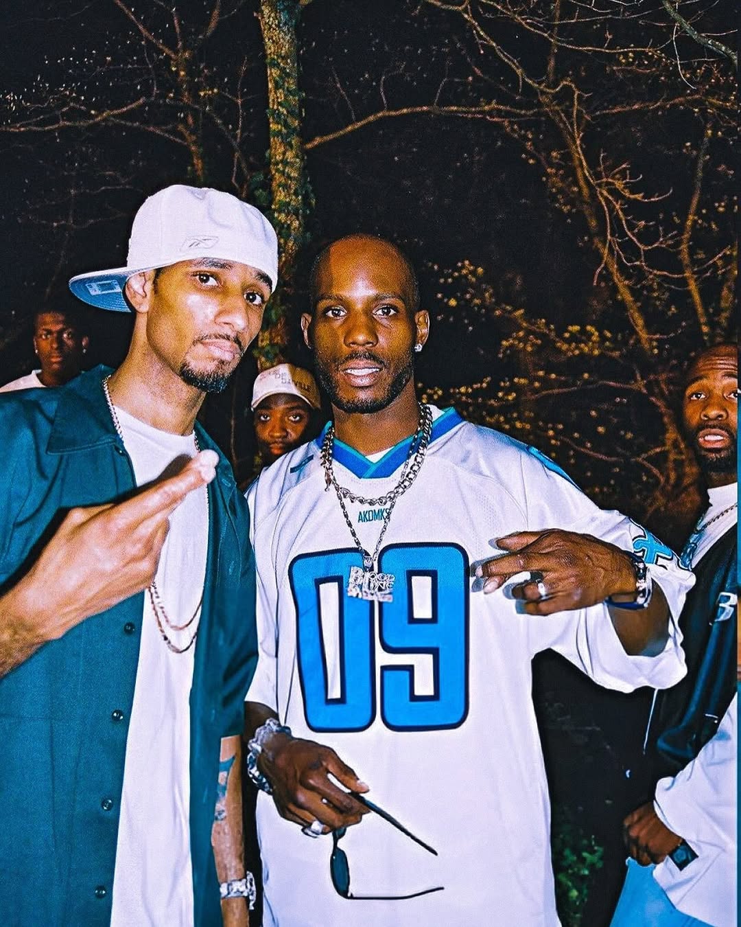 dmx and swizz beatz captured by julia beverly while on set of yung wun’s “tear it up” music vide