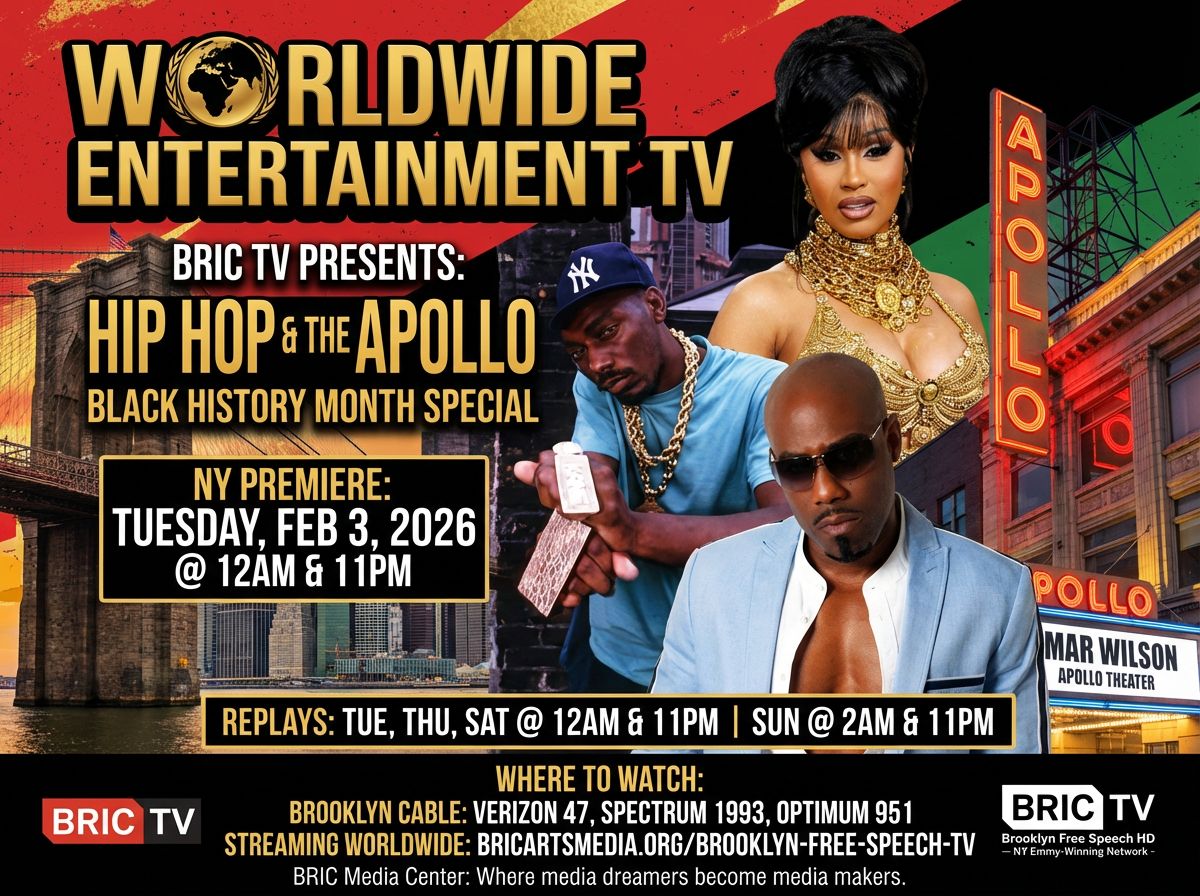 Black History Month special on BRIC TV celebrating New York hip-hop with Big Daddy Kane, Cardi B, and an Apollo Theatre tribute